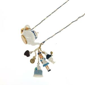 美品◆Les Nereides レネレイド ネックレス◆ ゴールドカラー 不思議の国のアリス レディース ペンダント accessory アクセサリー