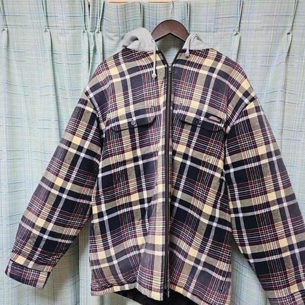 Supreme / Dickies Plaid Hooded Zip Up Shirt