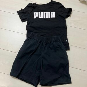 半袖Tシャツ　PUMA ハーフパンツ　GU 120cm