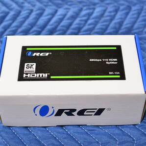 OREI 8K HDMI2.1 Splitter 入力1 出力4 Duplicate/Mirror Any HDMI Signal UltraHD Supports Upto 4K @ 120Hz EDID HDCP 2.3