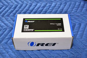 OREI 8K HDMI2.1 Splitter 入力1 出力4 Duplicate/Mirror Any HDMI Signal UltraHD Supports Upto 4K @ 120Hz EDID HDCP 2.3