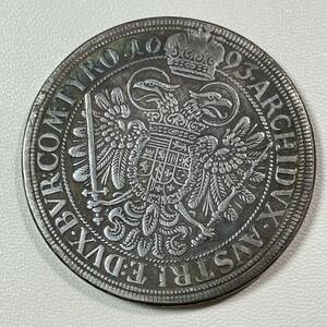 神聖ローマ帝国 硬貨 古銭 レオポルド 1 世 1693年 オーストリア大公 双頭の帝国ワシ 剣 笏 クラウン コイン 重36.83g