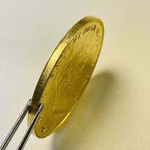 オーストリア帝国 硬貨 古銭 フランツ・ヨーゼフ 1 世 1908年 治世60周年記念 雲 女神 国章 コイン 重20.79g 金貨 _画像3