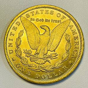 アメリカ 硬貨 古銭 自由の女神 1888年 リバティ イーグル モルガン 13の星 コイン 重21.71gの画像2