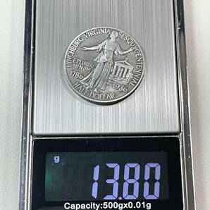 アメリカ 硬貨 古銭 バージニア州 1936年 リンチバーグ市 創立150周年 カーター・グラス上院議員 旧法廷 自由の女神 記念幣 コイン 重13.8gの画像5