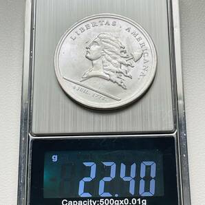 フランス 硬貨 古銭 1776年 ミネルヴァ リベルタス アメリカーナ イギリス コイン 重22.40gの画像5