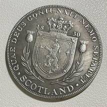 イギリス 硬貨 古銭 ジョージ四世 1830年 スコットランドパターン 国章 ライオン クラウン コイン 重22.99g_画像1