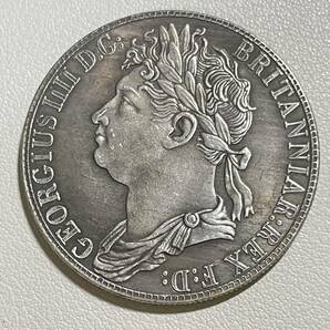 イギリス 硬貨 古銭 ジョージ四世 1830年 スコットランドパターン 国章 ライオン クラウン コイン 重22.99gの画像2