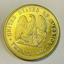 アメリカ 硬貨 古銭 自由の女神 1872年 帽子 ハクトウワシ 13の星 独立十三州 盾 オリーブの枝 コイン 重20.59g_画像1