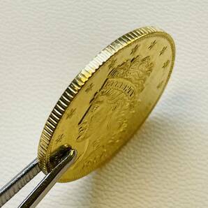 アメリカ 硬貨 古銭 自由の女神 1834年 ハクトウワシ 13の星 13の州 イーグル 矢 オリーブの枝 コイン 重4.59gの画像4
