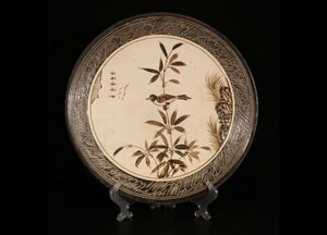 [ Kiyoshi ]. famous collection house purchase goods China * Song era .. kiln .. profit structure Zaimei flowers and birds writing plate superfine . old ornament old . case China old fine art Tang thing old . goods 