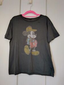 Tシャツ 半袖 古着 コットン ミッキーマウス プリント