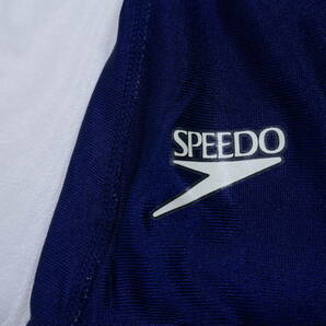 サイズO スピード SPEEDO ネイビー＆レッド 競泳水着 の画像2