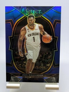 【1円スタート】2022-23 Panini Select - Zion Williamson Silver Prizm Premier Level Card / Pelicans