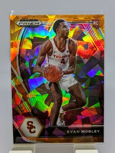 【1円スタート】2021-22 Panini Prizm Draft Picks - Evan Mobley ORANGE ICE ROOKIE RC / CLEVELAND CAVALIERS