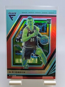 【1円スタート】2022-23 Panini Flux - AJ Green RC Rookie Red Prizm / Milwaukee Bucks 