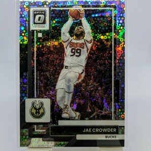 【1円スタート】Jae Crowder - 2022-23 Panini Donruss Optic Fast Break Silver Disco Prizm / Bucks ジェイ・クラウダーの画像1