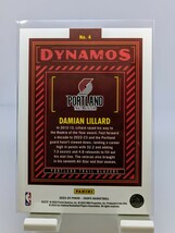 【1円スタート】Damian Lillard - 2023-24 Panini NBA Hoops Dynamos / Portland Trail Blazers デイミアン・リラード_画像2