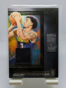 【1円スタート】JULIAN STRAWTHER - 2023-24 Panini Court Kings Rookie Debut Showcase Player Patch /Nuggets ジュリアン・ストローザー