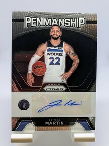 【100円スタート】Tyrese Martin - 2023-24 Panini Prizm Penmanship Auto / TimberWolves Hawks タイリース・マーティン