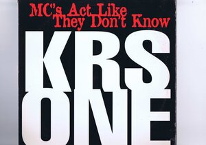 US盤 12inch KRS-One / MC's Act Like They Don't Know 01241-42321-1