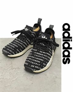 HGC-X275/adidas スニーカー S76519 NMD R1 Blackout ブラックアウト 軽量 24cm 黒