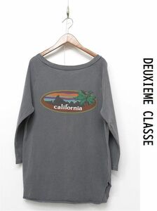 C377/DEUXIEME CLASSE 長袖Tシャツ カットソー カルフォルニア ヴィンテージ加工 製品染め ラグラン M~L グレー