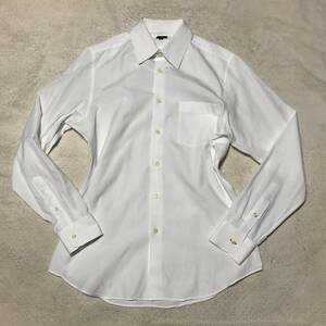 PS Paul Smith ポールスミス 長袖シャツ ドレスシャツ カッターシャツ 極上コットン100％ 白 Mサイズ