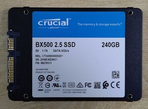 Crucial クルーシャル BX500 2.5インチSATA SSD 240GB【中古良品】