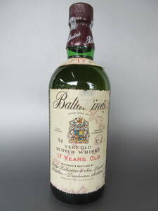 B35　古酒 未開栓【バランタイン 17年 ベリーオールド Ballantine's VERY OLD 750ml 43% スコッチウイスキー】　