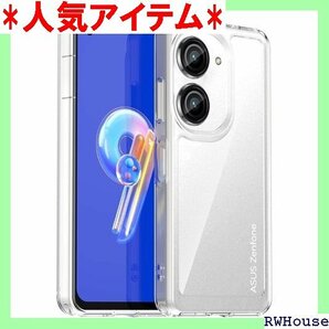 Asus Zenfone 9 / Zenfone 10 撃吸収 指紋防止 擦り傷防止 レンズ保護 着脱簡単 透明 507