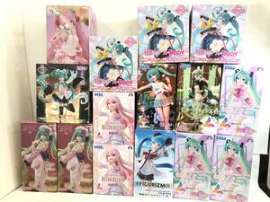 T240411-01S/ 未開封 初音ミク 巡音ルカ プライズフィギュアまとめ AMP+ Luminasta Exc∞d Creative ぬーどるストッパー 桜ミク 他