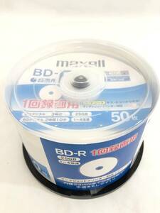 SH240418-01S/ maxell（マクセル） 録画用 BD-R BR25VPLWPB50SPKS 25GB 1回録画用 記録メディア ブルーレイ ディスクBlu-ray Disc 