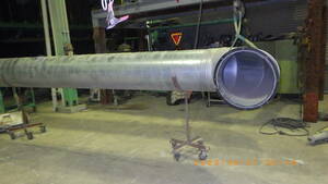 乾燥機 排風ダクト直管全長約4m ＋エルボ　山本乾燥機で使用してました。宇都宮引き取り限定