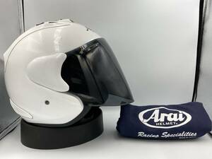 Arai アライ SZ Ram4 SZ-Ram4 SZ Ram Ⅳ グラスホワイト ジェット ヘルメット XLサイズ スモーク付き!! エスゼットラム