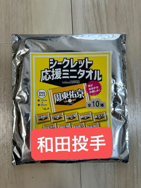 【新品】福岡ソフトバンクホークス　応援ミニタオル　和田投手