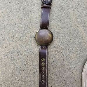 くるき亭 真鍮製 腕時計 竜頭OK 電池切れ 不動品の画像3