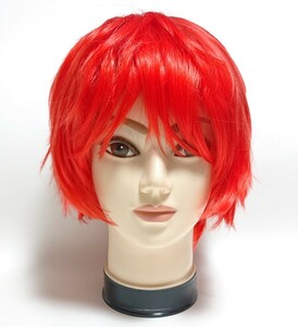 [ free shipping ] heat-resisting Short Karl wig red color cosplay ONE PIECE car nks red Halloween fancy dress Christmas red color [ prompt decision ]