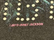 JANET JACKSON ツアー Tシャツ S ジャネット ジャクソン 歌姫 ワールド 2015年 オフィシャル 古着 R&B SOUL HIP HOP ヒップホップ _画像5