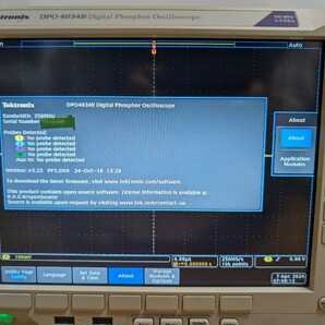 Tektronix オシロスコープ DPO4034B (350 MHz, 2.5 GS/s)の画像9