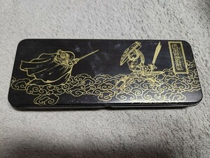 当時物 エスキモー 秘伝忍法帳 妖魔皇帝 缶ペンケース 付属品無し 現状品 筆箱