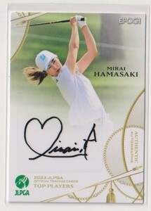 2023 JLPGA 女子ゴルフ Top Player 浜崎未来 直筆サインカード #19/90