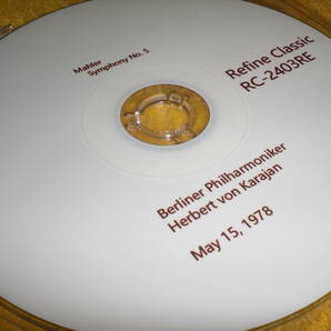Refine Classic社三菱化学製CD-R仕様1:1オンザフライ-1978年5月15日ザルツブルク復活祭音楽祭/カラヤン＆BPO最後のマーラー交響曲第5番LIVEの画像4