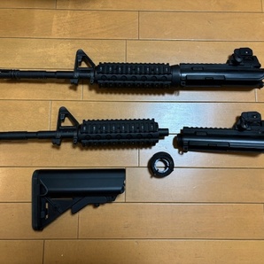 東京マルイ SOPMOD M4 次世代電動ガン ハンドガード・アッパーレシーバー2点 ストック1点の画像1