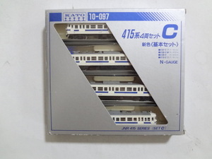 美品★KATO 10－097　415系 4両セット C 新色 基本セット ライト点灯・走行動作確認済み 鉄道模型 Nゲージ カトー 送料510円