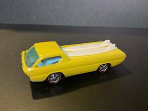 1968年香港製　カスタム　デオラ　deora ホットウィール　レッドライン　イエロー　香港製ベース