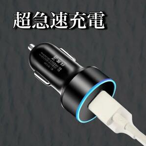 2ポート USB シガーソケット 車載 急速充電 充電 小型 車用 LED 2口の画像8