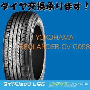 ★保管袋付★送料無料 2021年製 新品 (53S048) 215/60R17 96H YOKOHAMA GEOLANDAR CV G058 2本 夏タイヤ