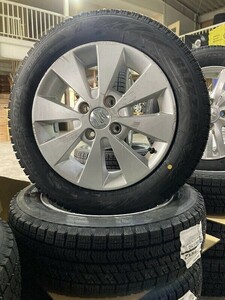 2022年製新品VRX2付きホイールセット(WW5K500)スズキ純正 14ｘ4.5J 4穴 100 + BRIDGESTONE BLIZZAK VRX2 155/65R14 スタッドレス 軽自動車