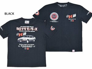 シャドウ半袖Tシャツ◆カミナリ ブラックMサイズ 中排気量 KMT-238 エフ商会 efu 昭和 レトロ トヨタ レビン AE-86